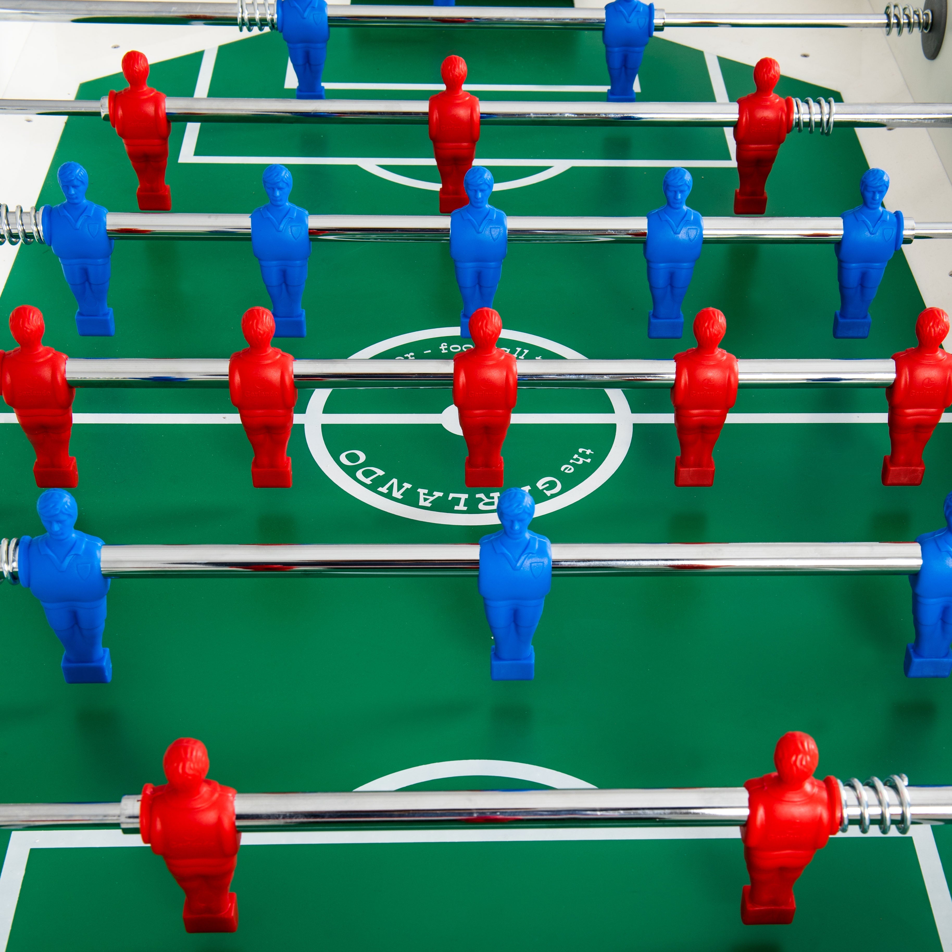 The GARLANDO MASTER PRO is weatherproof so you can bring all the great foosball fun outside. It is perfect for those who love the game but do not have enough free space for an indoor table.