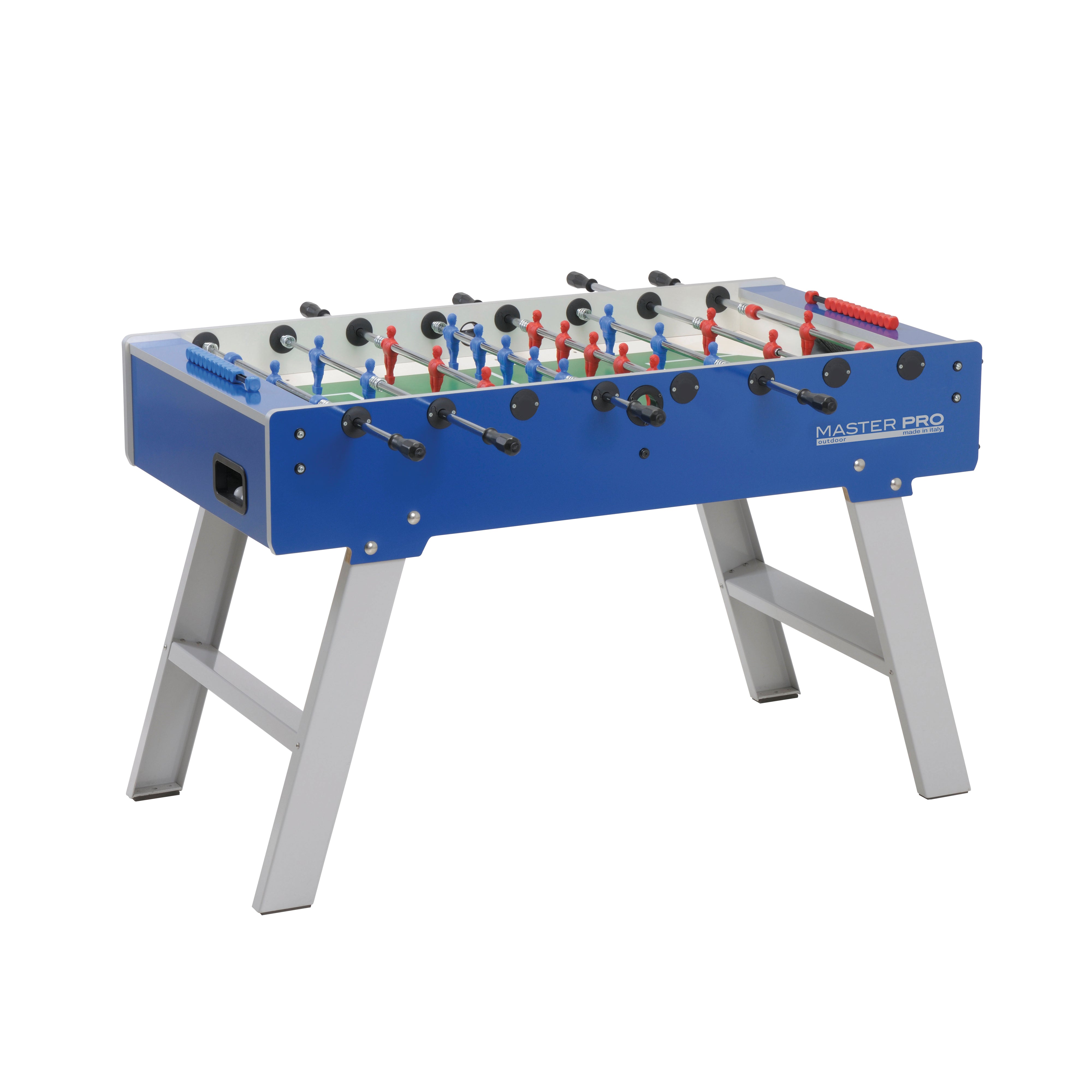 The GARLANDO MASTER PRO is weatherproof so you can bring all the great foosball fun outside. It is perfect for those who love the game but do not have enough free space for an indoor table.