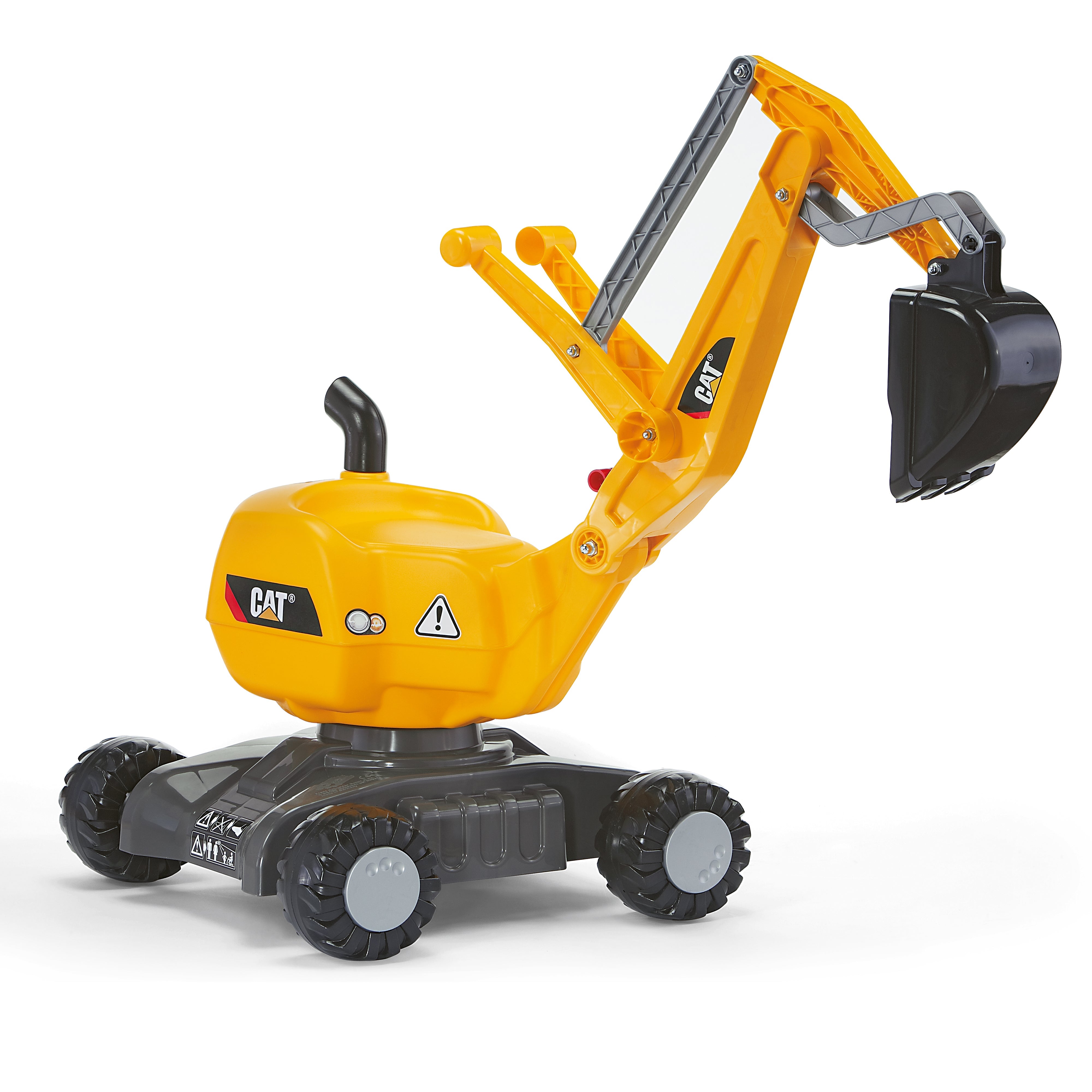 Resin ride on digger made in germany with functional digging arm