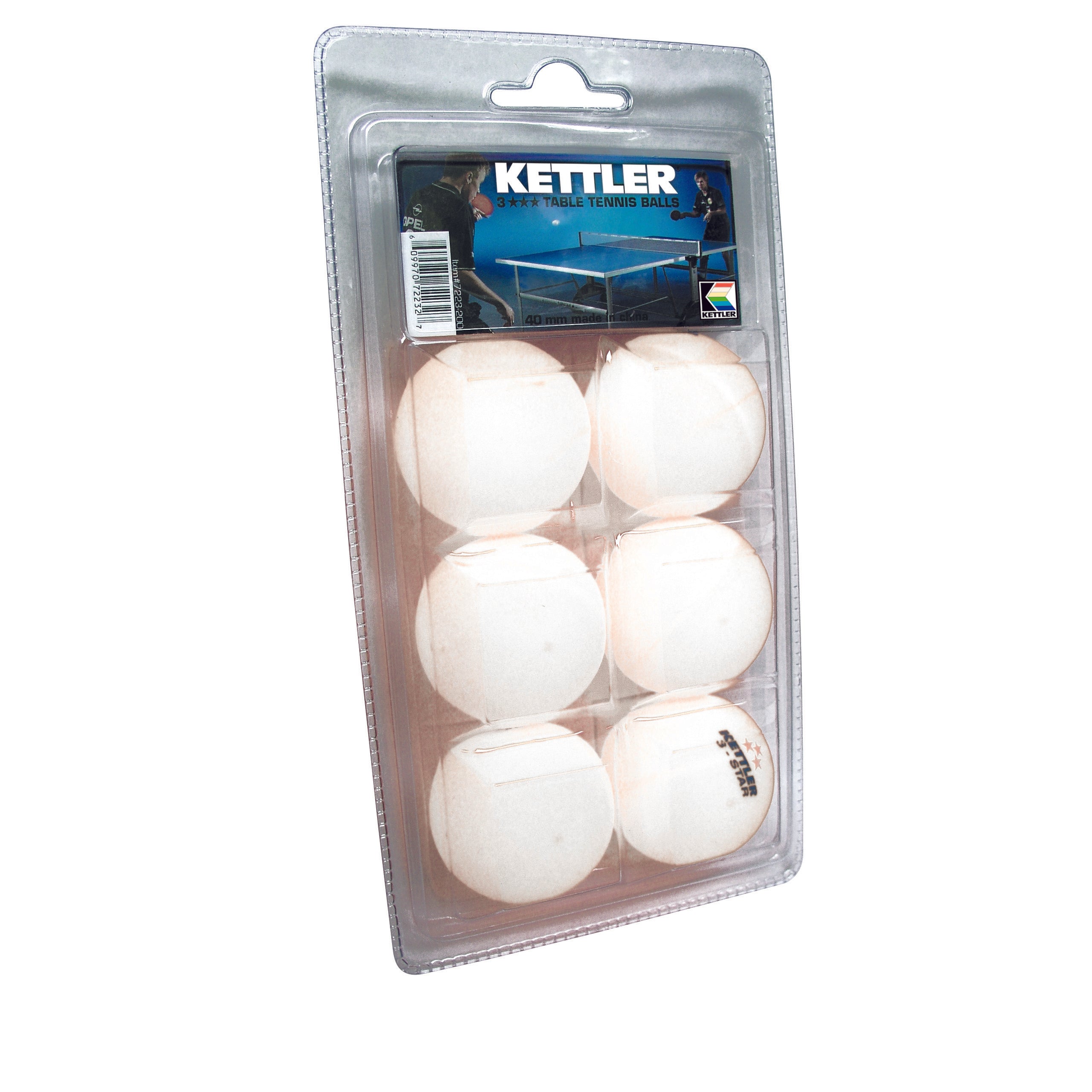ITTF rated 3 star table tennis balls 6 pack