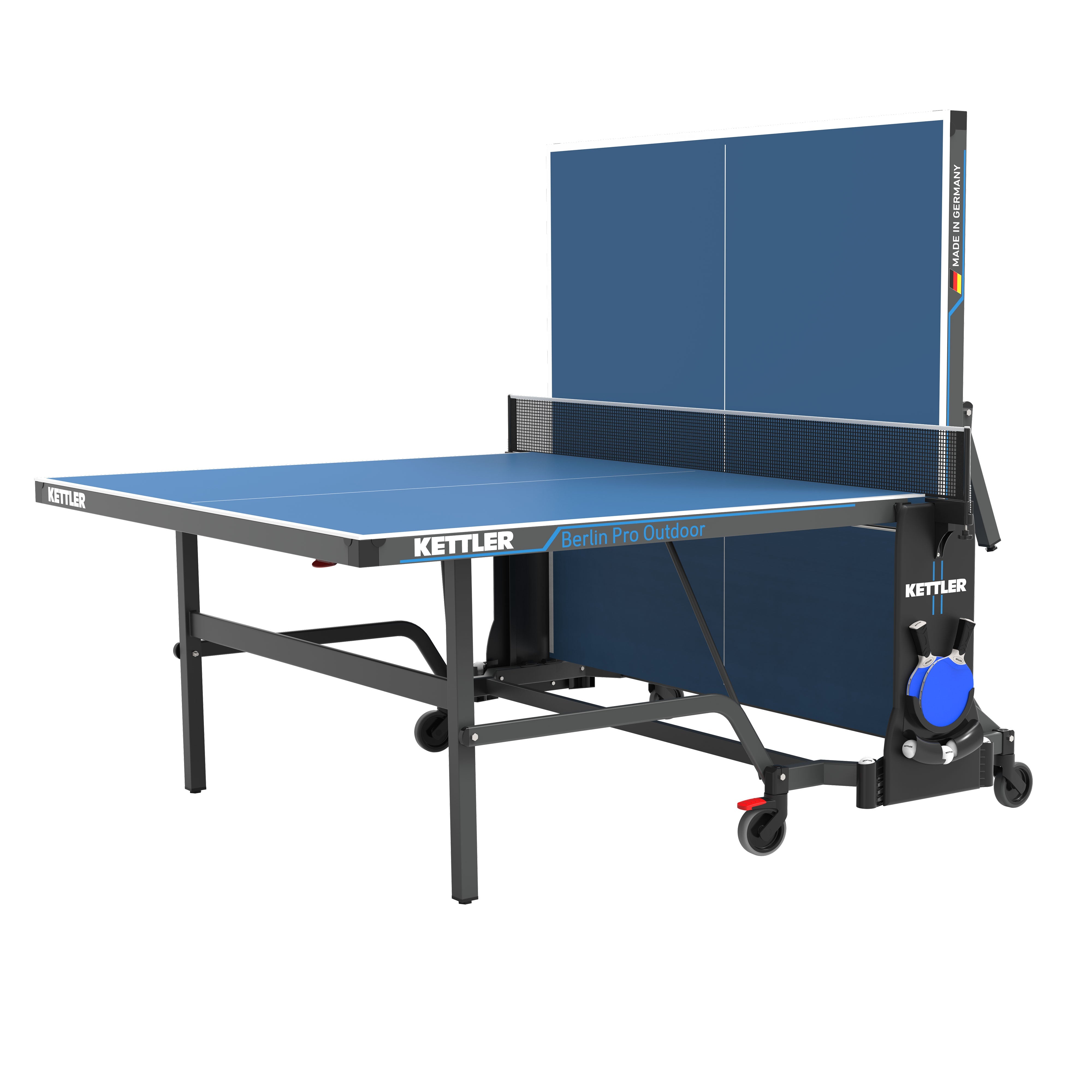 Berlin Pro Outdoor Table Tennis Table - 4-Player Bundle