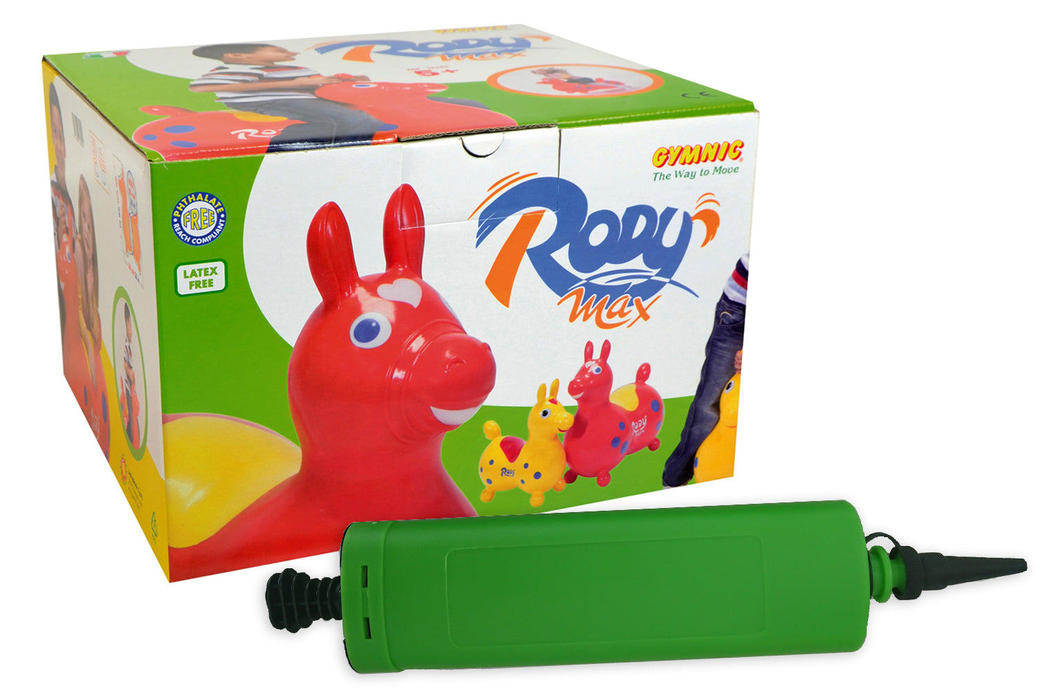 Rody MAX Red Inflatable Bounce Horse With Pump – Kettler Canada