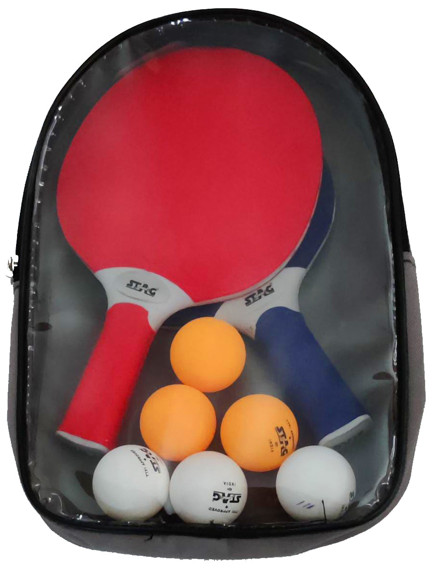 2-Player outdoor racket bundle with carrying case and 6 balls 