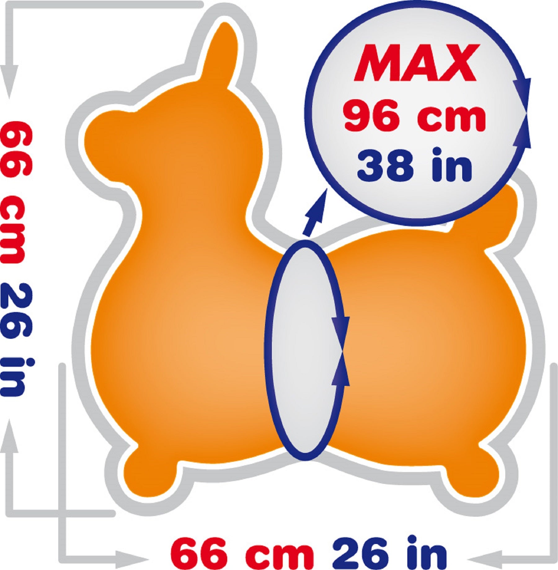 Rody MAX Inflatable Bounce Horse With Pump