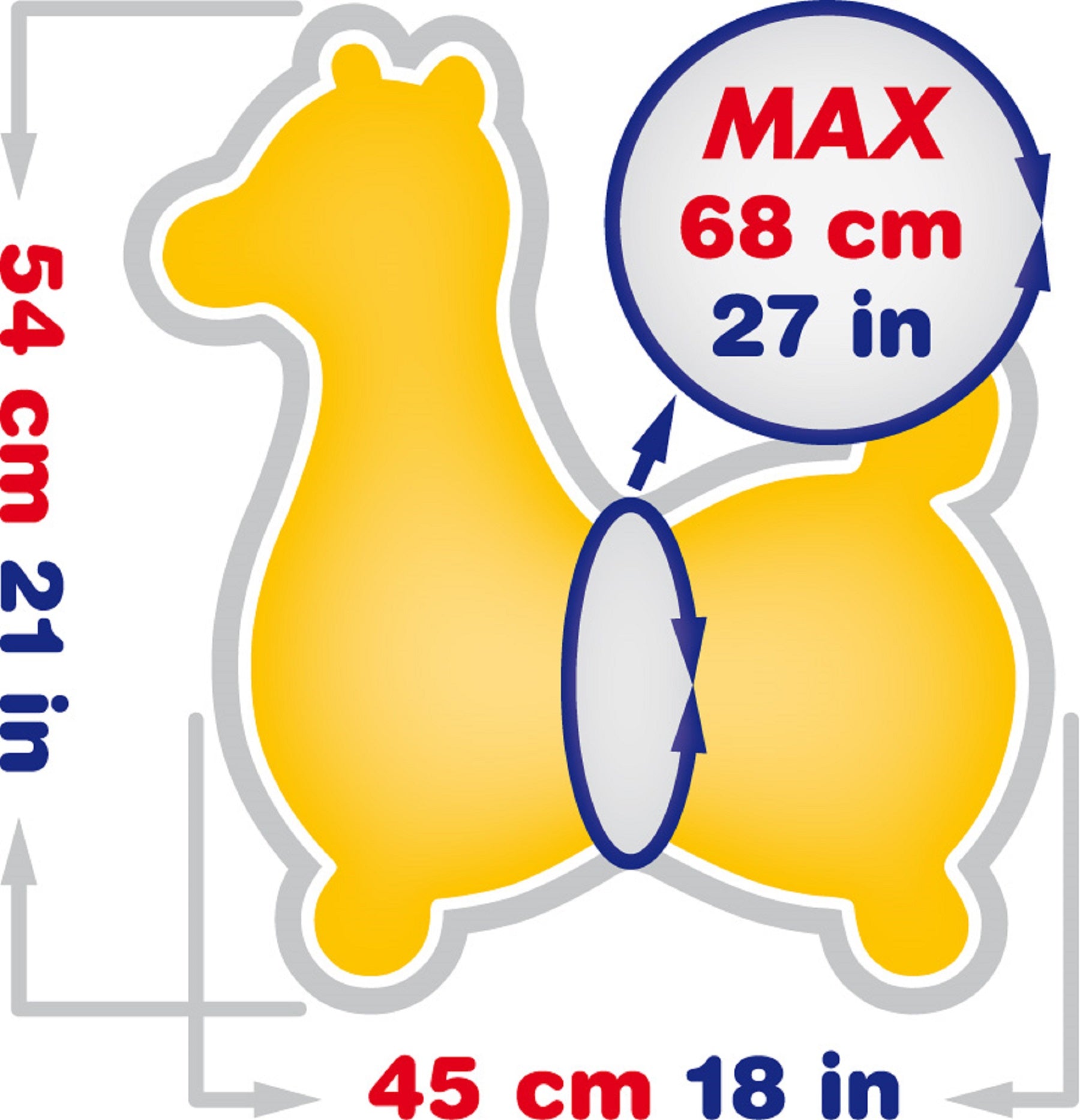 Gyffy The Giraffe Bounce Toy With Pump *Available by Pre-Order Only*