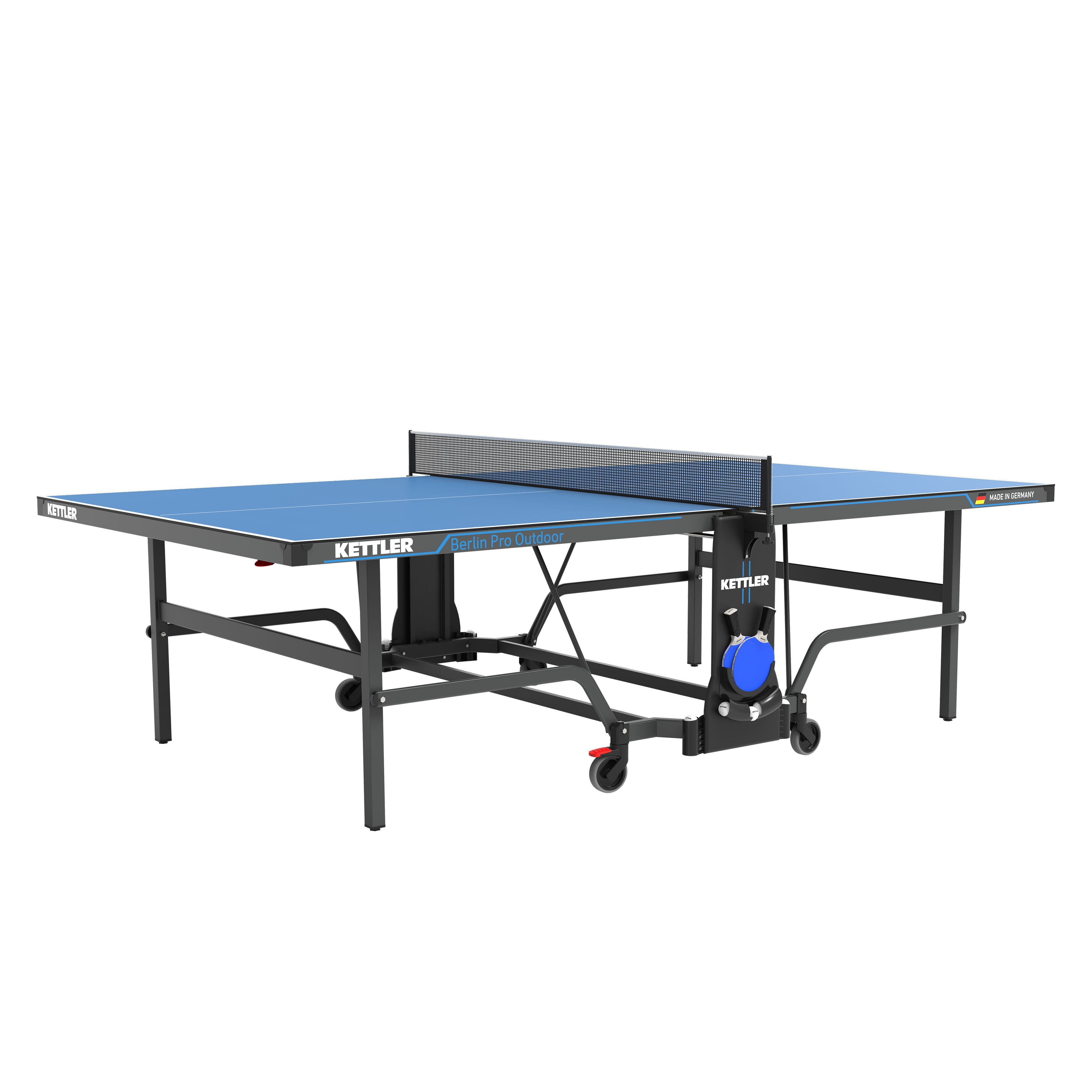 Berlin Pro Outdoor Table Tennis Table - 4-Player Bundle